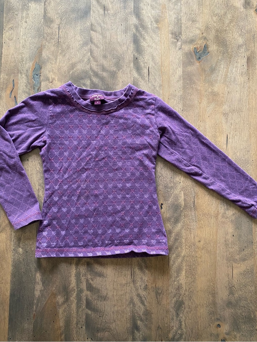 Kids Purple Long-Sleeve Top